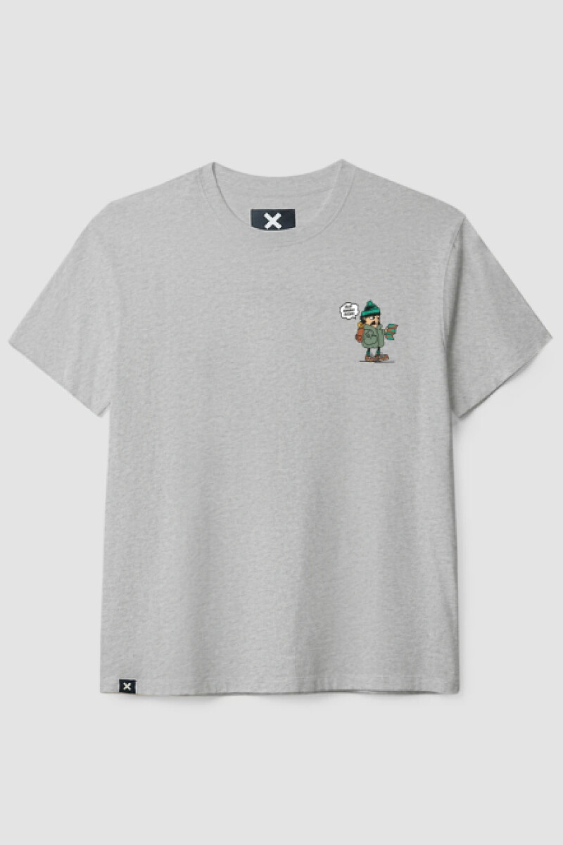 Camiseta Blue Banana - Chase Gris Melange