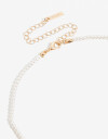 Collares Cortos Perla Collar Con Perlas - Dorado