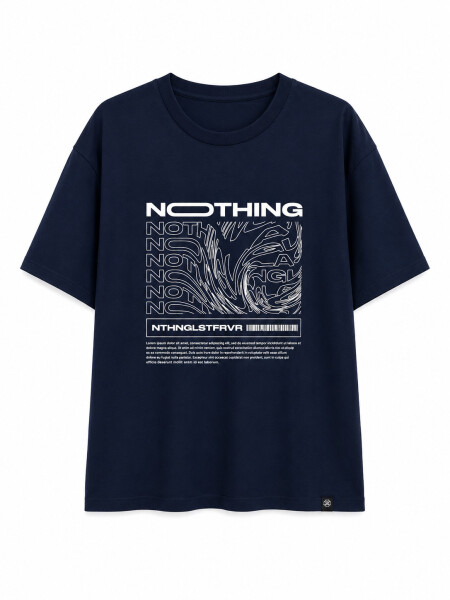 REMERA NAUPLIA PRINTED II AZUL OSCURO