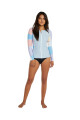 Bahia Front Zip Rash Vest · Manga Larga Sundae