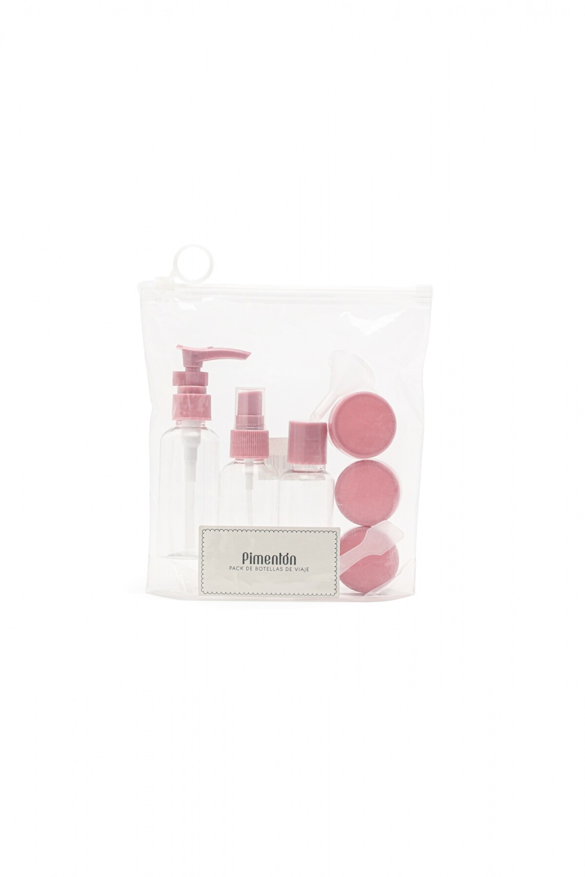 Set Botellas para Viaje Fucsia