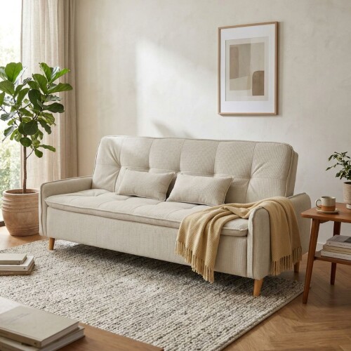 Sofa cama Donna - 3 Cuerpos Beige