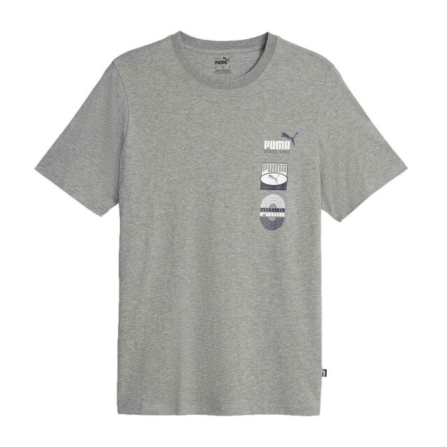 Remera de Mujer Puma Graphics Vertical Gris