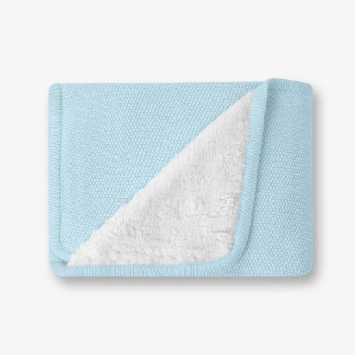 Manta rebozo hilo corderito KIKKABOO - celeste 