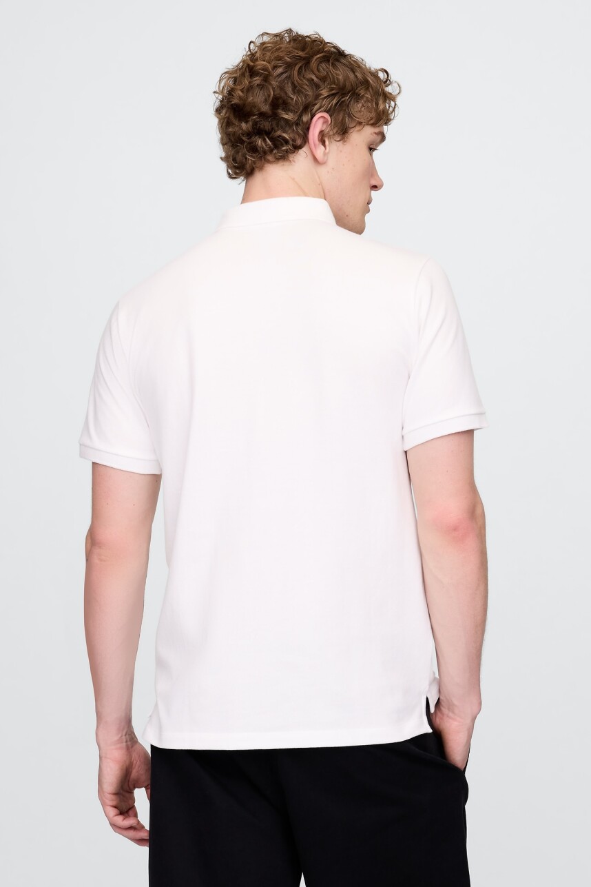Remera Polo Osito Brannan Hombre White V2 Global