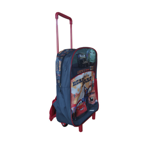 Mochila infantil Cars con Carro Tafeta Chica 35 x 26 cm U