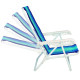 Silla Infantil Recl. 4 Pos. Acero AZUL