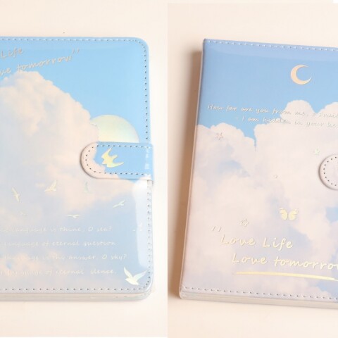 CUADERNO PU 36K CON CIERRE MAGNÉTICO (NUBES) CUADERNO PU 36K CON CIERRE MAGNÉTICO (NUBES)