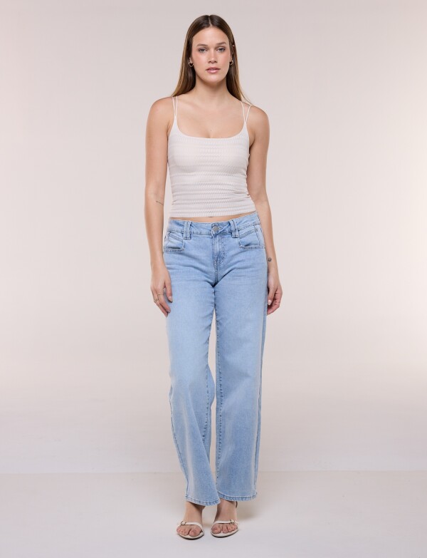 Jean Midrise Wide Leg JEAN CLARO