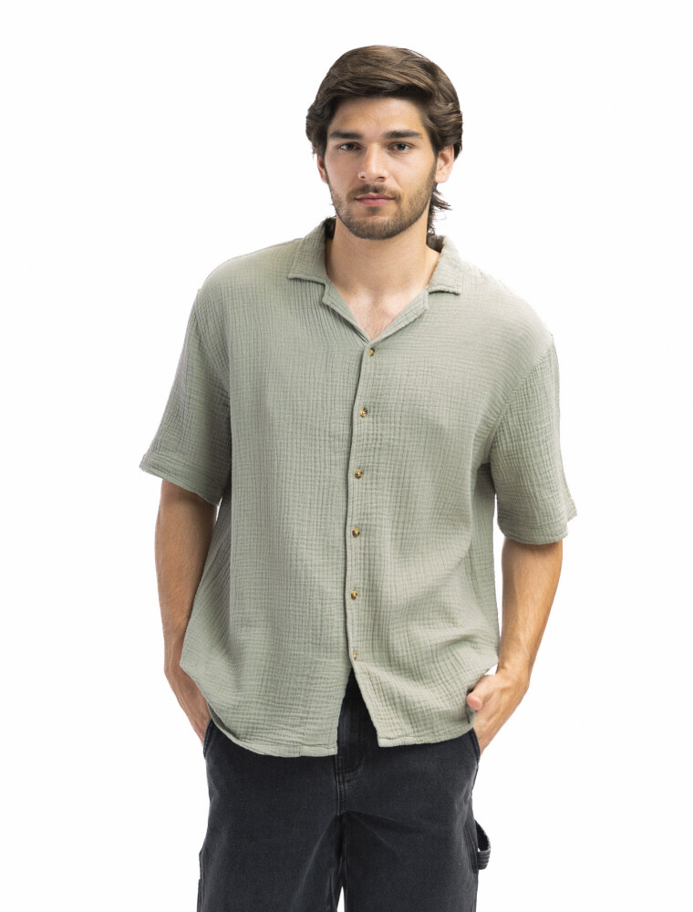 Camisa Tetra Algodón Cartagena Verde