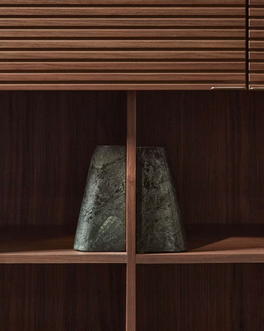 Sujetalibros Serela de mármol verde Sujetalibros Serela de mármol verde