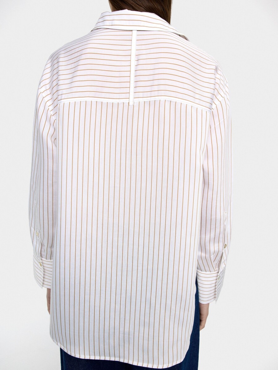 Camisa Con Rayas multicolor