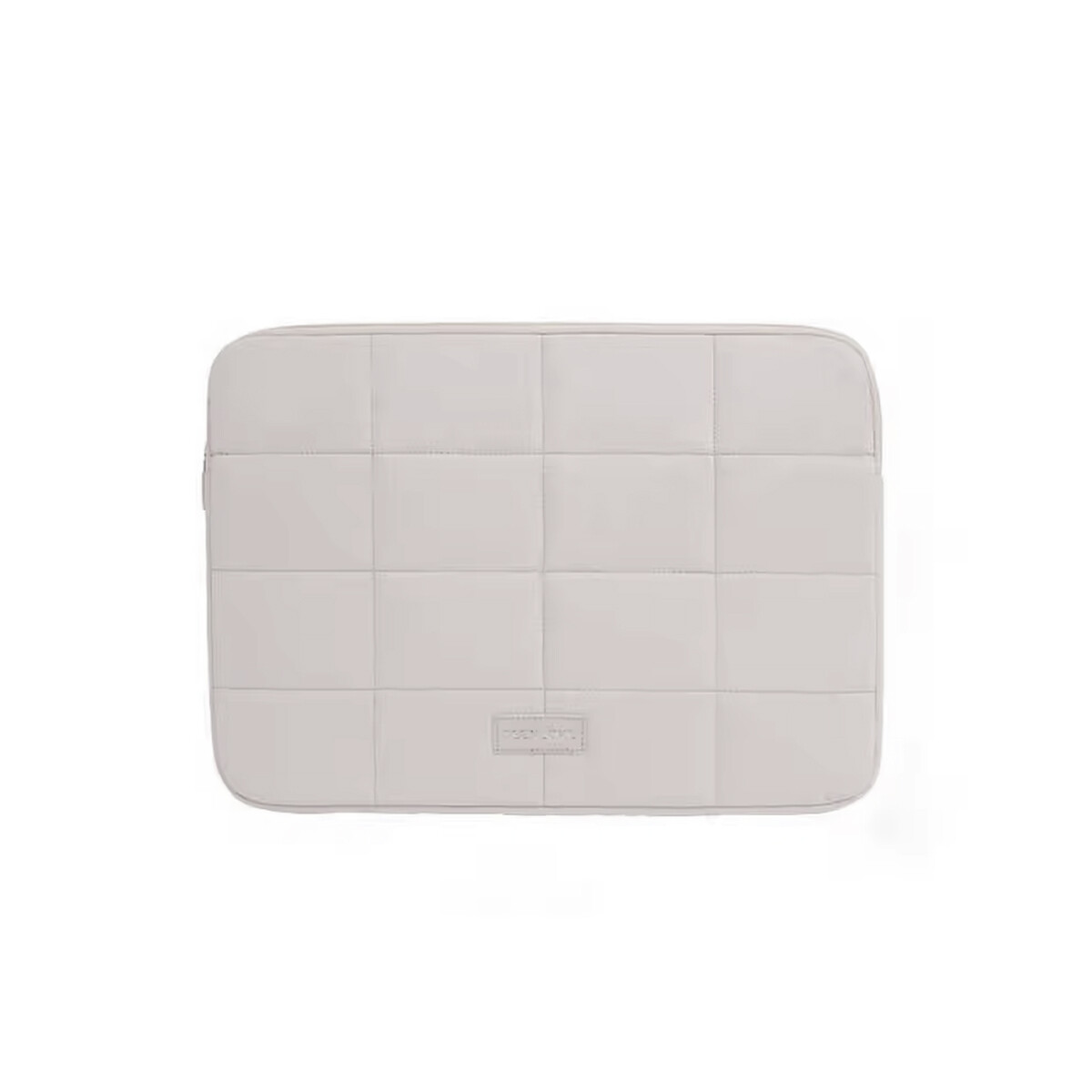 Estuche puffer para laptop - Beige 