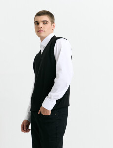 470885 CHALECO HARRINGTON LABEL Negro