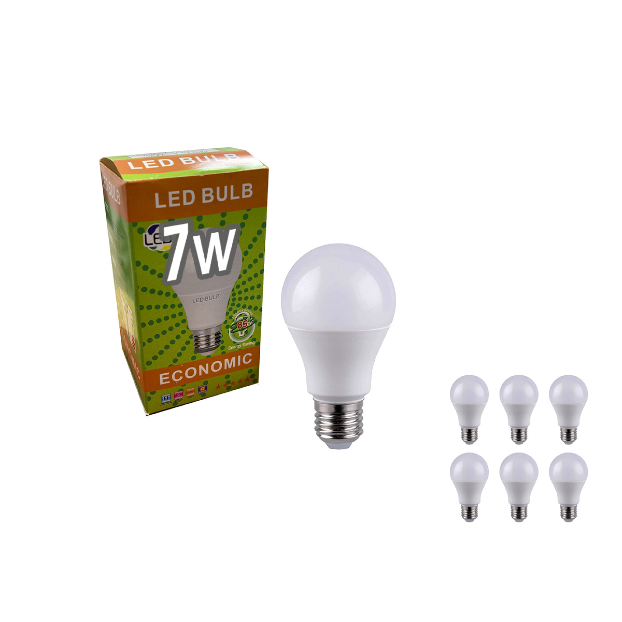 Bombita De Luz Led 7w Pack De 6 — MeL