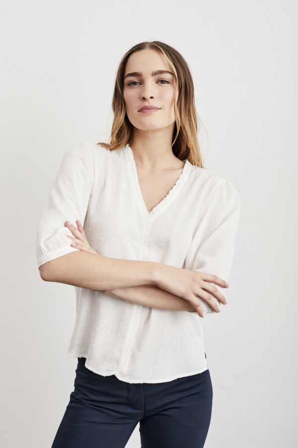 Blusa Plumeti Blanco