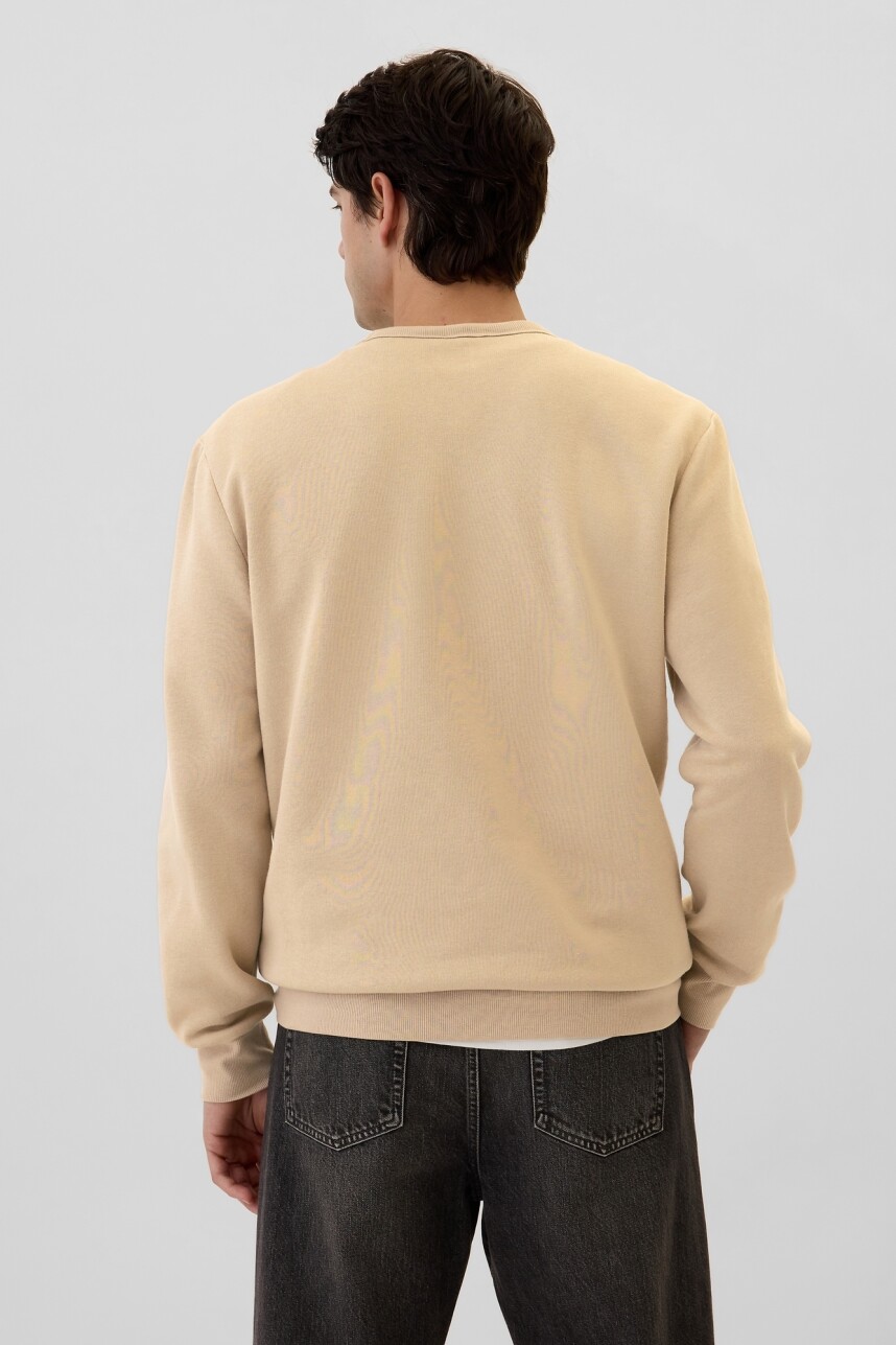 Buzo Deportivo Logo Gap Hombre Khaki