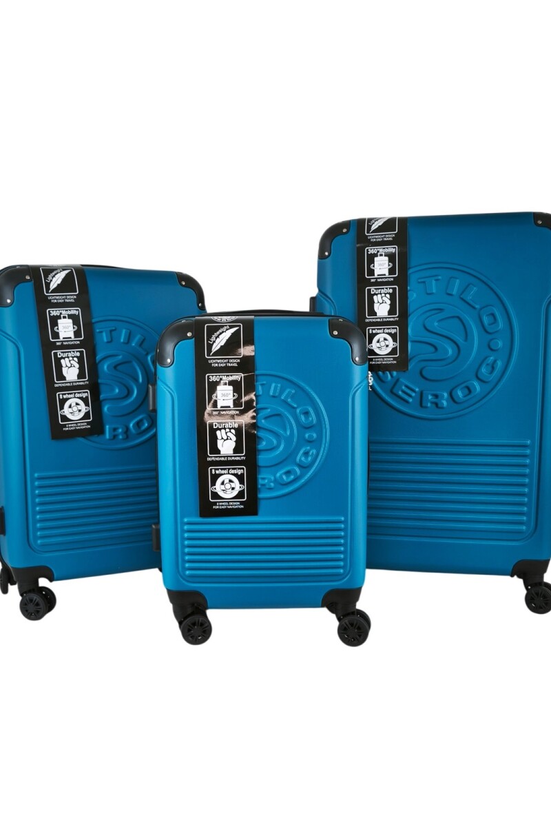 Set valijas ABS Azul