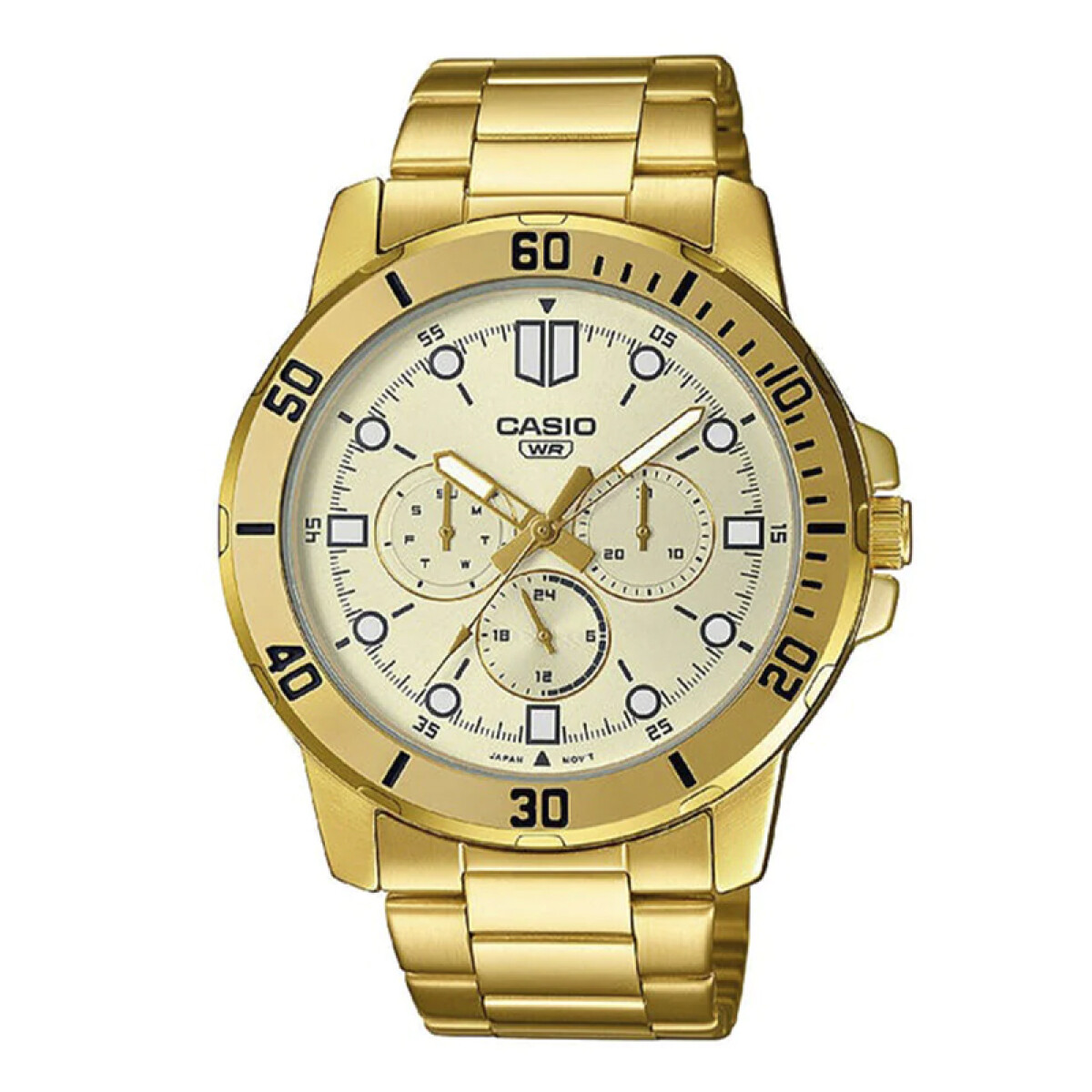 Reloj Casio MTP-VD300G en dorado - con fondo claro -9EUDF 