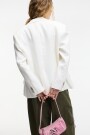 Blazer con botones Blanco