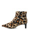 Botas de Mujer Bottero Caña Baja Y Taco Fino Animal Print