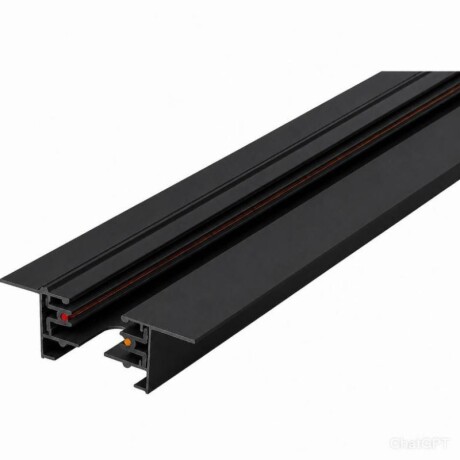 RIEL DE EMBUTIR ELECTRIFICADO 2M 2 VÍAS Riel Electrificado 2 Vías Embutir Negro