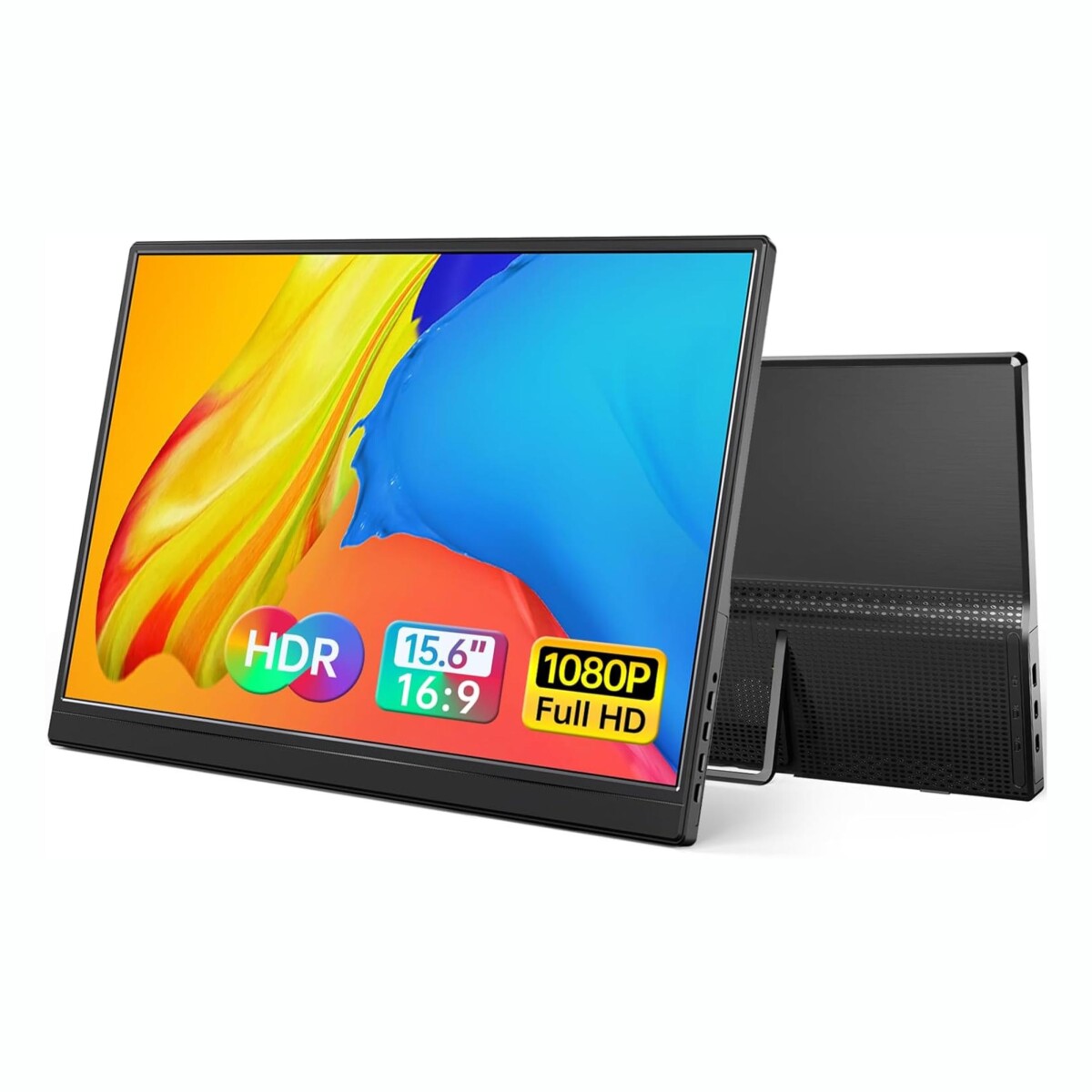 Monitor Portátil YXK Ultra Slim 15,6' FHD 1080P USB-C - Black 