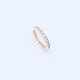 Anillo sin fin oro 18k engarce carril con brillantes. Anillo sin fin oro 18k engarce carril con brillantes.
