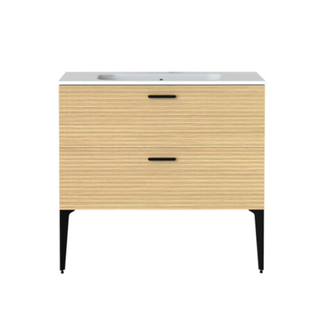 MUEBLE ALTEA MADERA con BACHA Y PATAS 90x50x82cm GAMAS DE MARRON