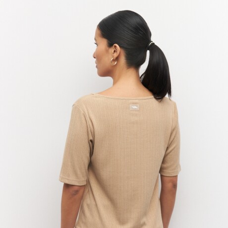 REMERA ALEXIA Beige Melange