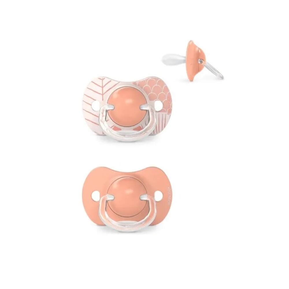 Set x2 chupete fisiológico Suavinex 18M Dreams Rosa Salmon