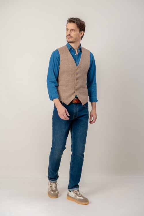 Chaleco Luxe Tostado