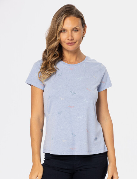 REMERA ESTAMPADA Azul