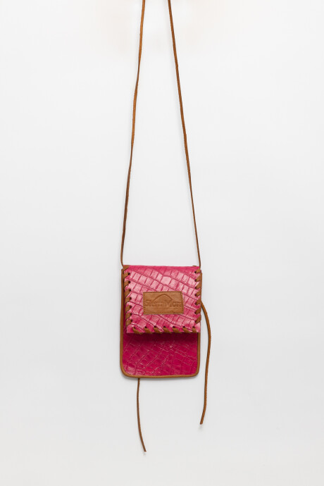 Cel Bag Crocco Fucsia