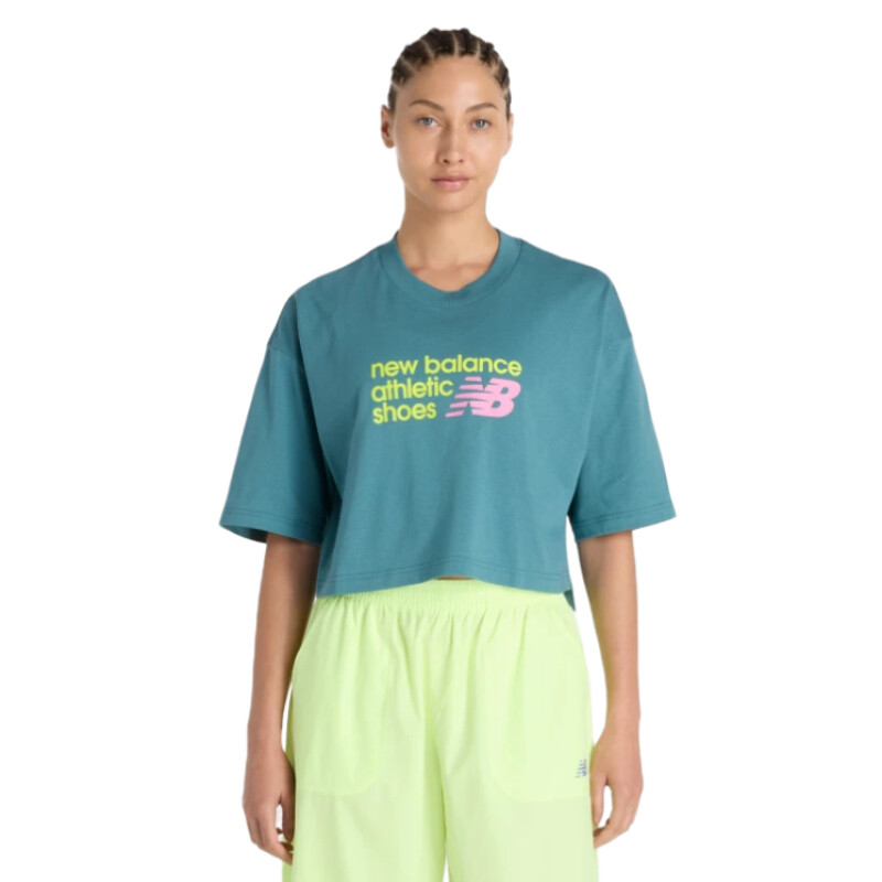 Remera New Balance Athletics Premium - Verde Remera New Balance Athletics Premium - Verde