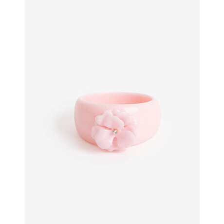 Brazalete Flor Resina Dorado