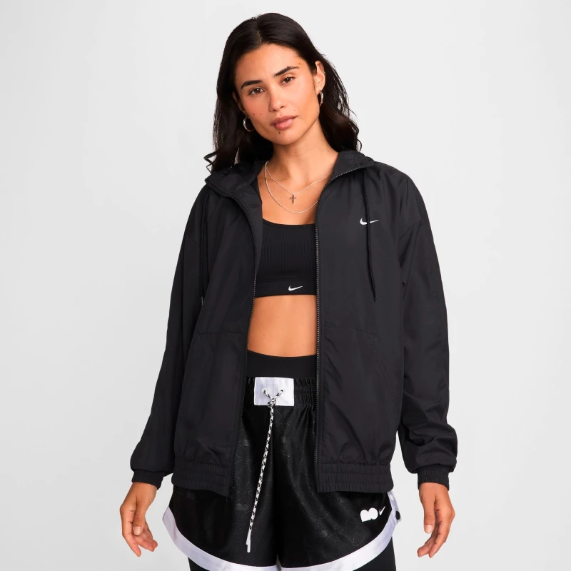Abrigo Nike Sportswear Classic Wovens de Mujer Negro
