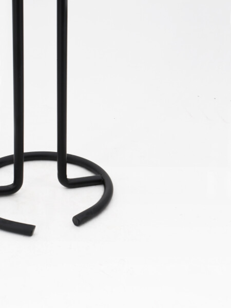 PORTA ROLLOS DE COCINA METAL NEGRO