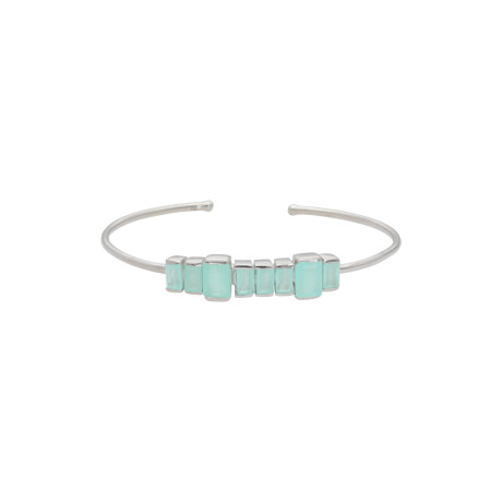 Pulsera Karvik Onix paraiba plata 925 0