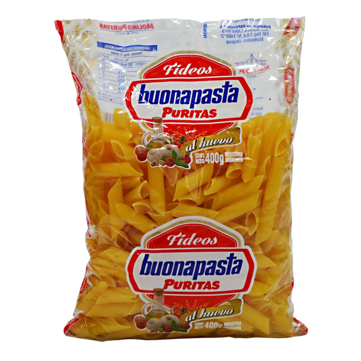 Fideos BUONAPASTA al huevo 400g - Fideos BUONAPASTA al huevo 400g MOSTACHOL 