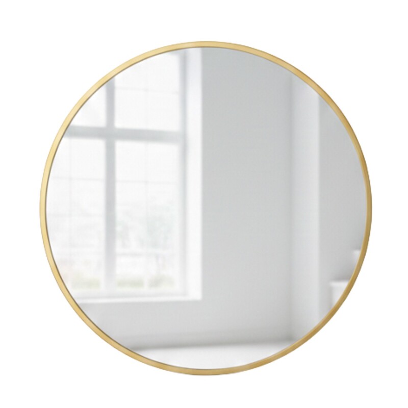 ESPEJO RED C/MARCO DORADO 60X60CM Unica