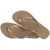 Ojotas Havaianas Slim Crystal Swarovski II Dorado