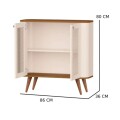 APARADOR BUFFET JUNTAI NEW - OFF WHITE/NATURAL APARADOR BUFFET JUNTAI NEW - OFF WHITE/NATURAL