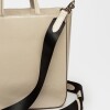 Shopper The Circle En Cuero Charol Arrugado Natural