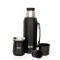 Set De Termo 1 Litro Y Mate Diseño Clásico brio Acero Inox Negro