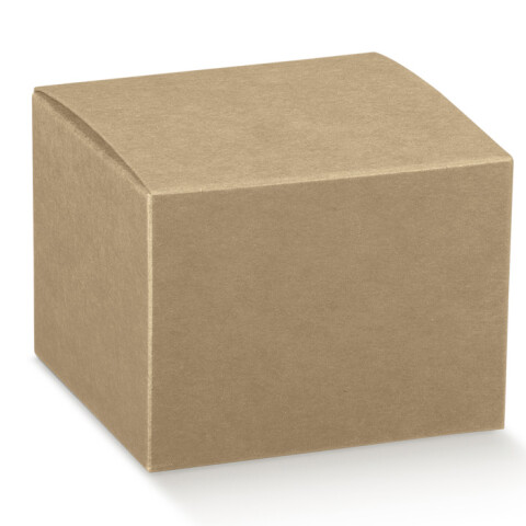 Caja plegable 12x12x10 cm. - KRAFT MARRON Caja plegable 12x12x10 cm. - KRAFT MARRON