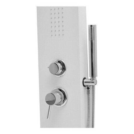 Columna de ducha en Aluminio Blanco 2 jets Sensi D Acqua Columna de ducha en Aluminio Blanco 2 jets Sensi D Acqua