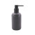 Dispensador Jabón de Resina y Madera 18 cm NEGRO