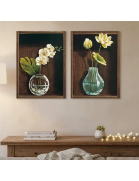 CUADRO CANVAS 30x40cm JARRÓN VIDRIO CUADRO CANVAS 30x40cm JARRÓN VIDRIO