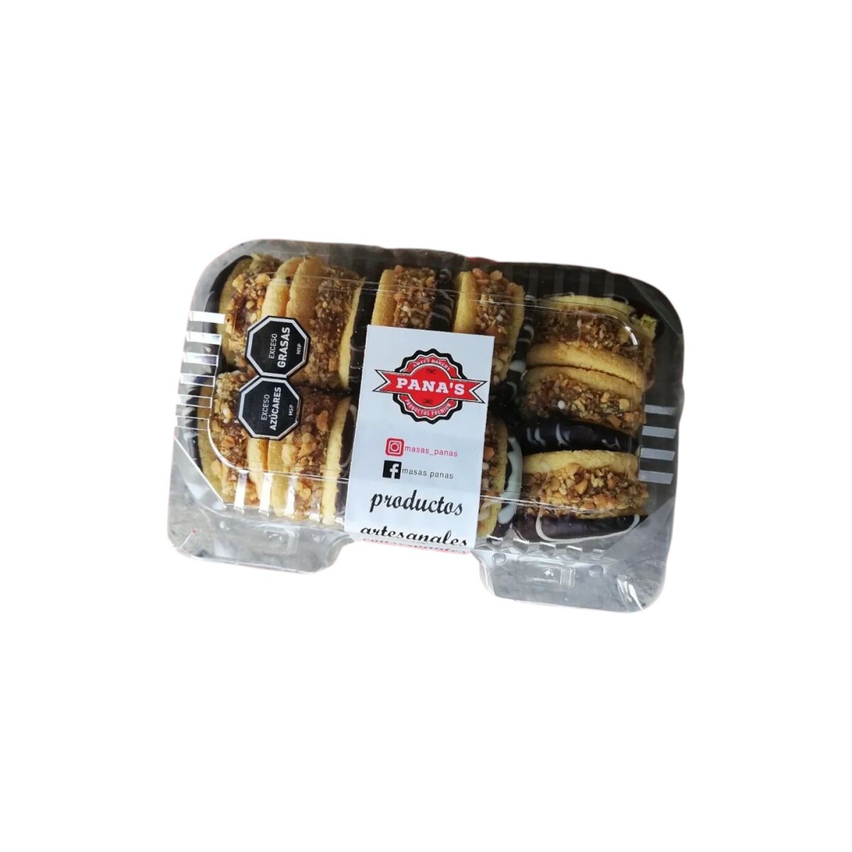 Pack Alfajores de Mani Panas Masas Dulces 